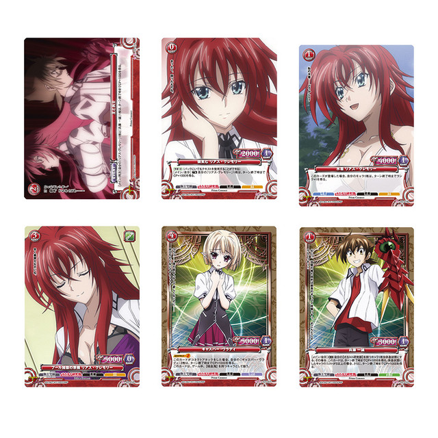 High School DxD Anime Figures Bronzing Barrage Flash Cards Tsto Issei  Collectible Cards Table Toys Birthday